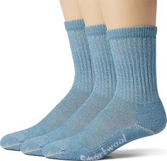 Classic Hike Light Cushion Crew 3-Pack (Mist Blue) Women's No Show Socks Shoes