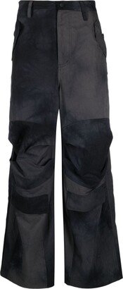 Turbulence wide-leg cargo trousers