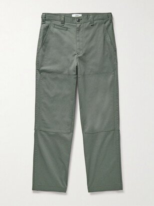 Lucas Ossendrijver Wide-Leg Cotton-Blend Twill Trousers