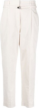 High-Waisted Tapered-Leg Trousers-AA