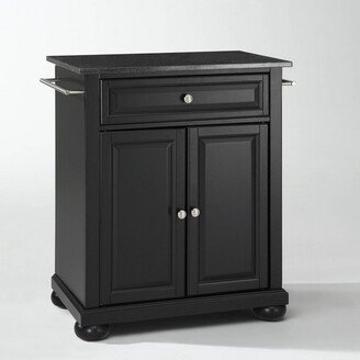 Alexandria Granite Top Portable Kitchen Island/Cart