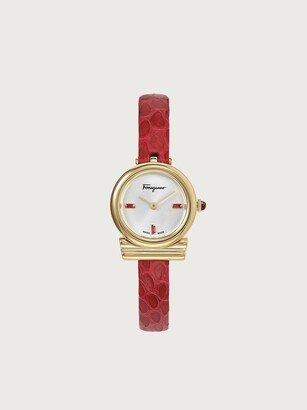 Woman Gancini watch IP yellow gold/Red