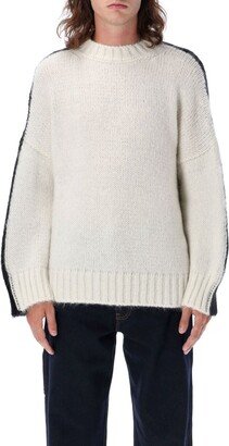 Colour-Block Knitted Jumper