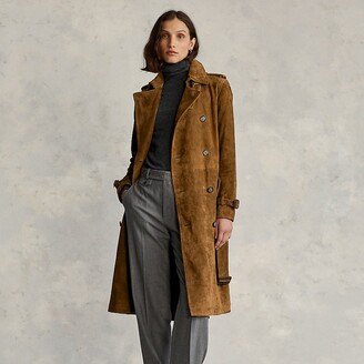 Suede Trench Coat