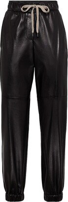 Lux Nappa Leather Track Trousers