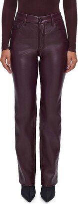 Good Icon Faux Leather Pants-AA