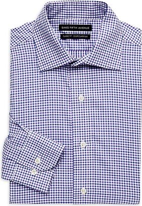 Saks Fifth Avenue Made in Italy Saks Fifth Avenue Men's Classic Fit Gingham Dress Shirt-AA