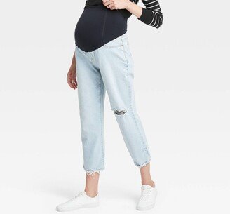 Isabel Maternity by Ingrid & Isabel Over Belly Cropped Vintage Straight Maternity Jean - Iabel Maternity by Ingrid & Iabel™ Light Blue 00