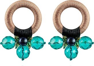 Saule Label Saulė Earrings In Turquoise Sand