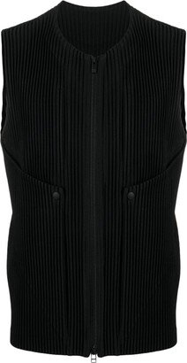 Unfold pleated vest