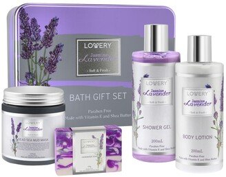 Lovery Jasmine Lavender Bath and Body Gift Set, 5 Piece