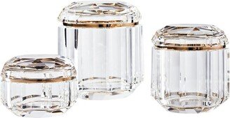 Medium Crystal Leigh Jar (12Cm)