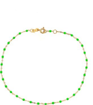 Classic Gigi Neon Resin Yellow Gold Anklet