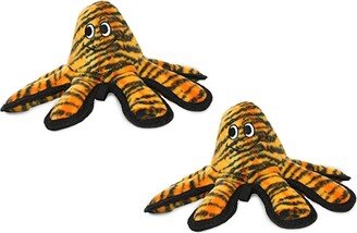 Tuffy Mega Small Octopus Tiger Print, 2-Pack Dog Toys