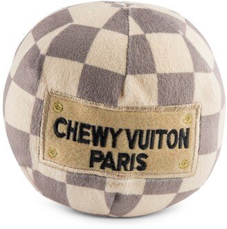 Checker Chewy Vuiton Plush Ball Toy, 6