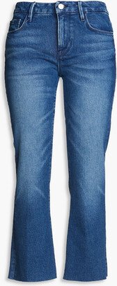 Le Cropped Mini Boot mid-rise bootcut jeans