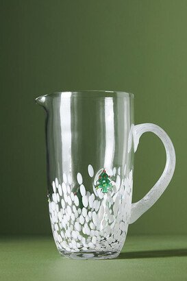 Festive Icon Glass Pitcher