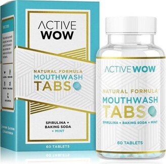 Active Wow Natural Mouthwash Tablets - 5 fl oz