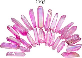 1 lb. Lot - Pink Aura Quartz Points 1-2 Avg