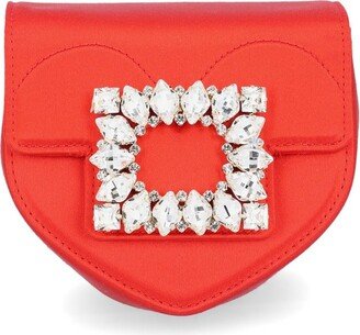 Embellished Foldover Top Clutch Bag