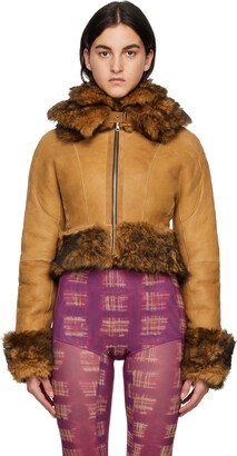 KNWLS Tan Neo Joan Shearling Jacket