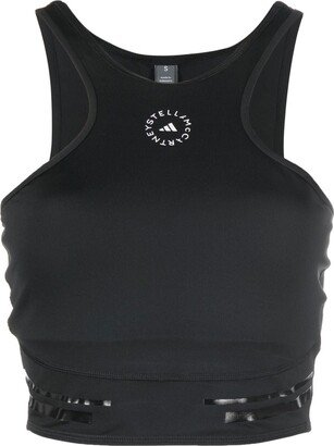 Logo-Print Performance Tank Top-AA