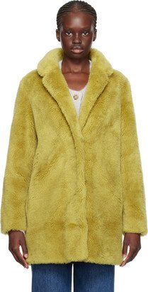 Yellow Notched Lapel Coat