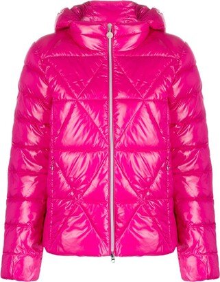 Quilted Hooded Puffer Jacket-AA