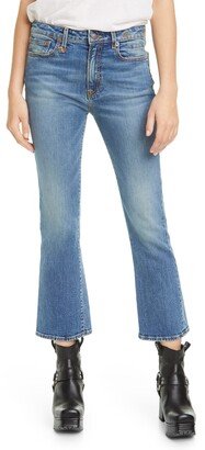 High Waist Kick Fit Crop Jeans