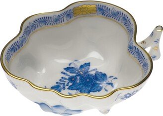 Chinese Bouquet Blue Deep Leaf Dish