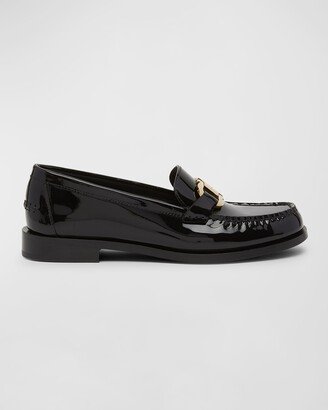 Maryan Patent Gancini Bit Loafers