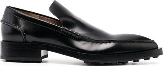 Pointed-Toe Leather Loafers