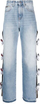 Hello Kitty cut-out jeans