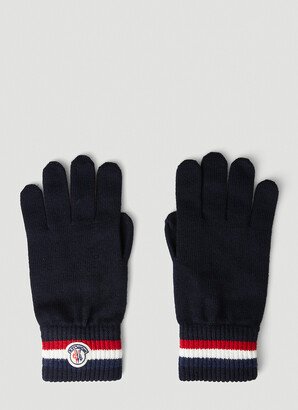 Logo Patch Gloves - Man Gloves Navy M