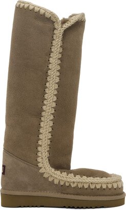 Gray 40 Shearling Boots