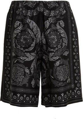 Baroque Pattern Embellished Shorts