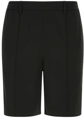 Pleat Detailed Bermuda Shorts-AA