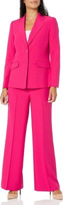 NIPON BOUTIQUE Women's 2 Button Jacket/Wide Leg Pant Suit