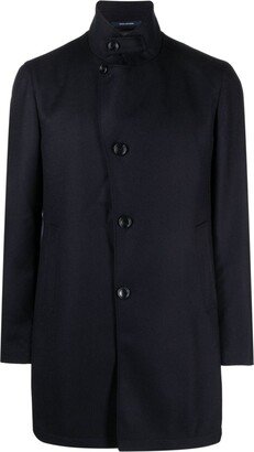 Single-Breasted Virgin Wool Coat-AT