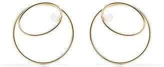 18kt yellow gold Atelier Nacreous Akoya pearl earrings