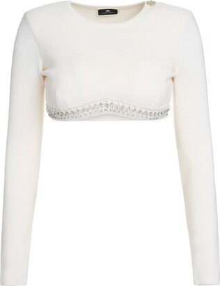 Long Sleeved Cropped Top-AA