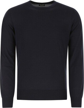 Midnight Blue Cashmere Blend Sweater