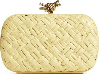 Leather Knot Minaudiere Clutch Bag