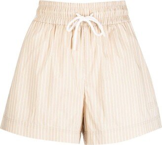 Drawstring-Waist Thigh-Length Shorts