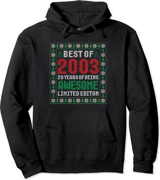 Awesome 2003 Classic Birthday Gifts Men Women Best of 2003 20 Years Awesome 20th Birthday Christmas Ideas Pullover Hoodie