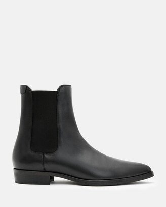 Steam Leather Chelsea Boots - Black