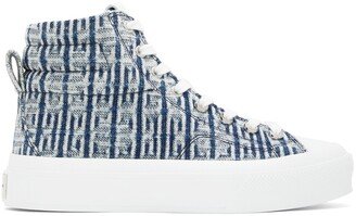 Blue 4G City High-Top Sneakers