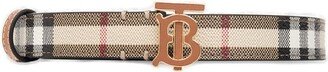 TB Plaque Checked Buckle Belt