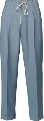 Drawstring Tapered Trousers-AV