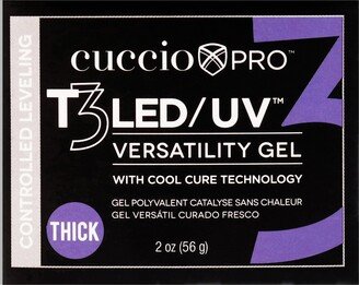 T3 Cool Cure Versatility Gel - Controlled Leveling Opaque Brazillian Blush by Cuccio Pro for Women - 2 oz Nail Gel